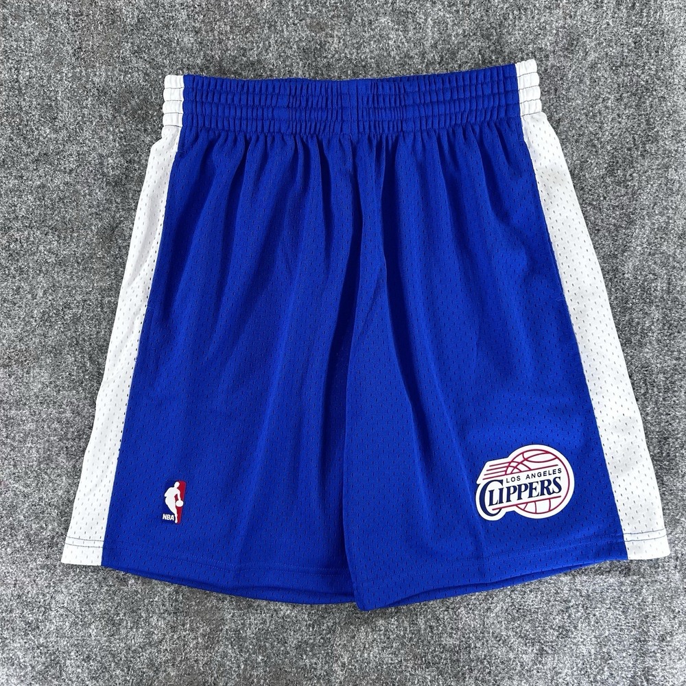 Mens Mitchell & Ness NBA Swingman Shorts Los Angeles Clippers 2002 Size M Blue